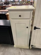 MAPLE STORAGE CABINET PAINTED CREAM 20X17X47 IN
