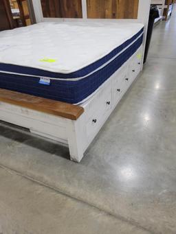 B MAPLE RECLAIMED BARNWOOD KING UNDERSTORAGE BED ONLY