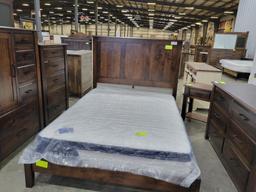 B MAPLE QUEEN 5 PC BED SET EARTHTONE