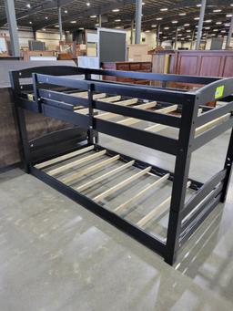 TWIN BUNK BED BLACK