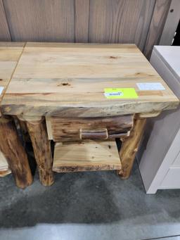 MAPLE NIGHT STAND CLEAR 22X24X26IN