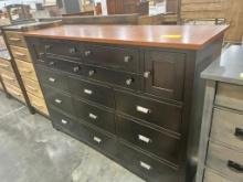 2 TONE OAK DRESSER 21X50X72IN