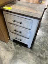 2 TONE NIGHT STAND 22X18X30IN