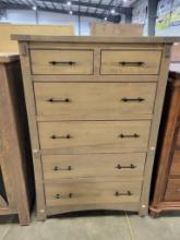 B MAPLE CHEST OF DRAWERS DRIFTWOOD 36X20X54IN