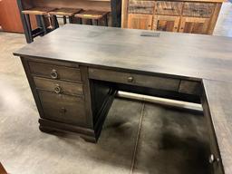 MAPLE L SHAPED DESK 72X83X30 IN