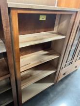 BROWN MAPLE BOOK SHELF 34X13X60 IN