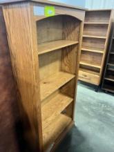 OAK BOOKCASE 36X13X72 IN