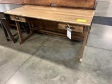 BROWN MAPLE DESK 60X24X31 IN