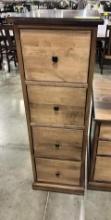 BROWN MAPLE FILING CABINET CAPPUCCINO 18X26X54 IN