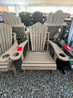 TAN POLY ADIRONDACK CHAIR