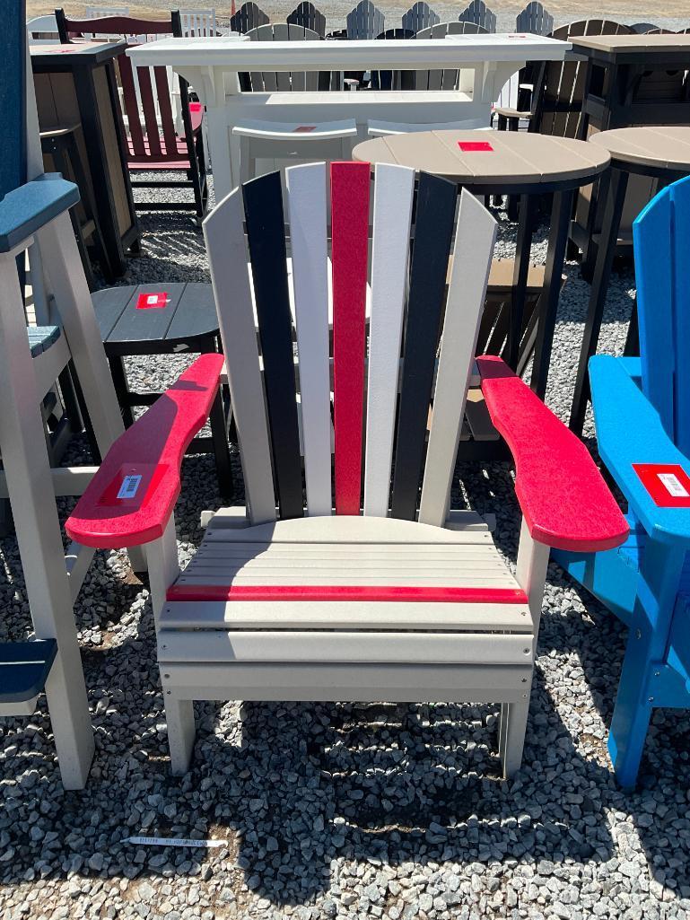 MULTI COLOR POLY ADIRONDACK CHAIR