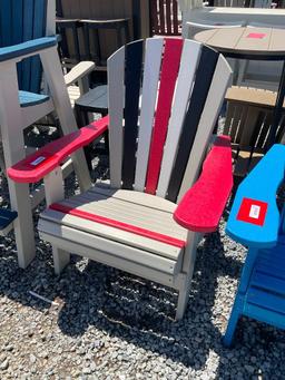 MULTI COLOR POLY ADIRONDACK CHAIR