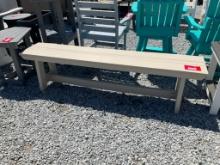 CREAM POLY 6FT BENCH