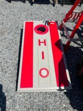 RED/GREY POLY OHIO CORN HOLE BOARDS
