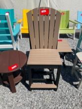 BLACK/TAN POLY CHAIR