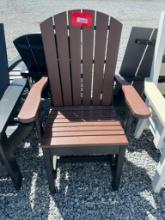 BLACK/BROWN POLY CHAIR