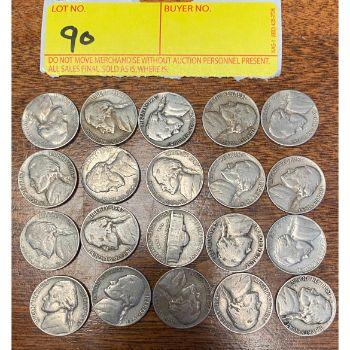 (20) 1947 Nickels