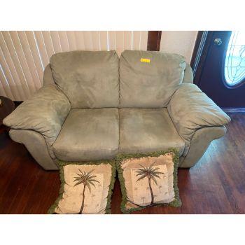 Light Green 2 Cushion Couch