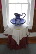 Water Pitcher & Bowl and Round Table