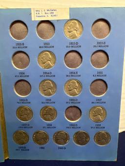 Jefferson Nickel Book starting in 1938