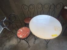 Wrought Iron Table & Chairs