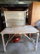 Workshop Table & 4 Cabinets