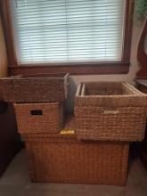 Wicker Trunk & Baskets