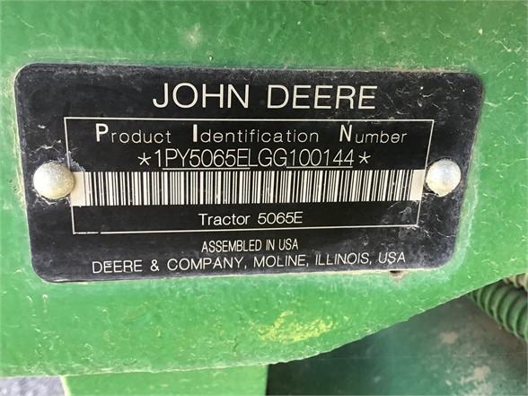 JOHN DEERE 5065E 27140