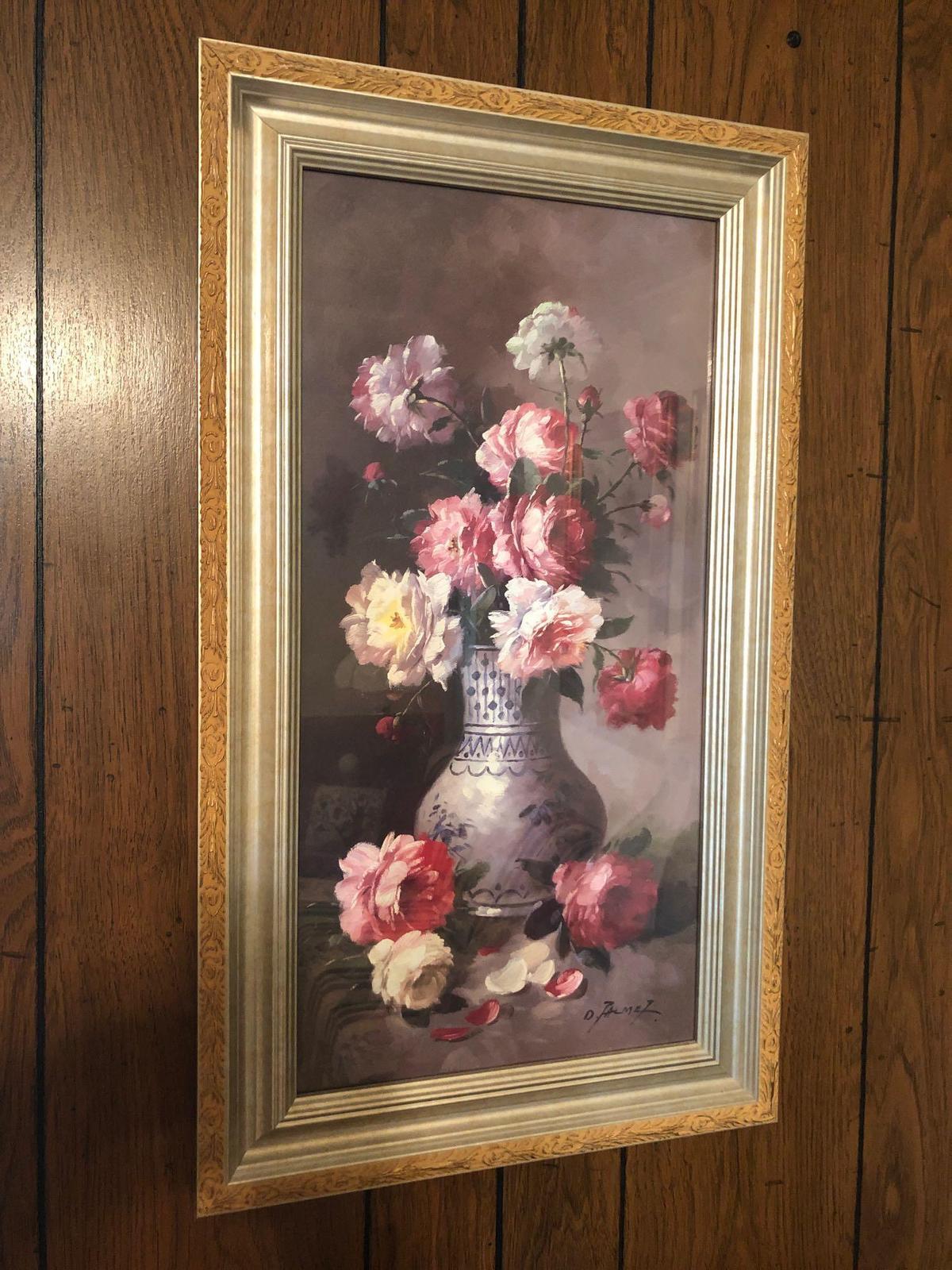 Framed Floral Print