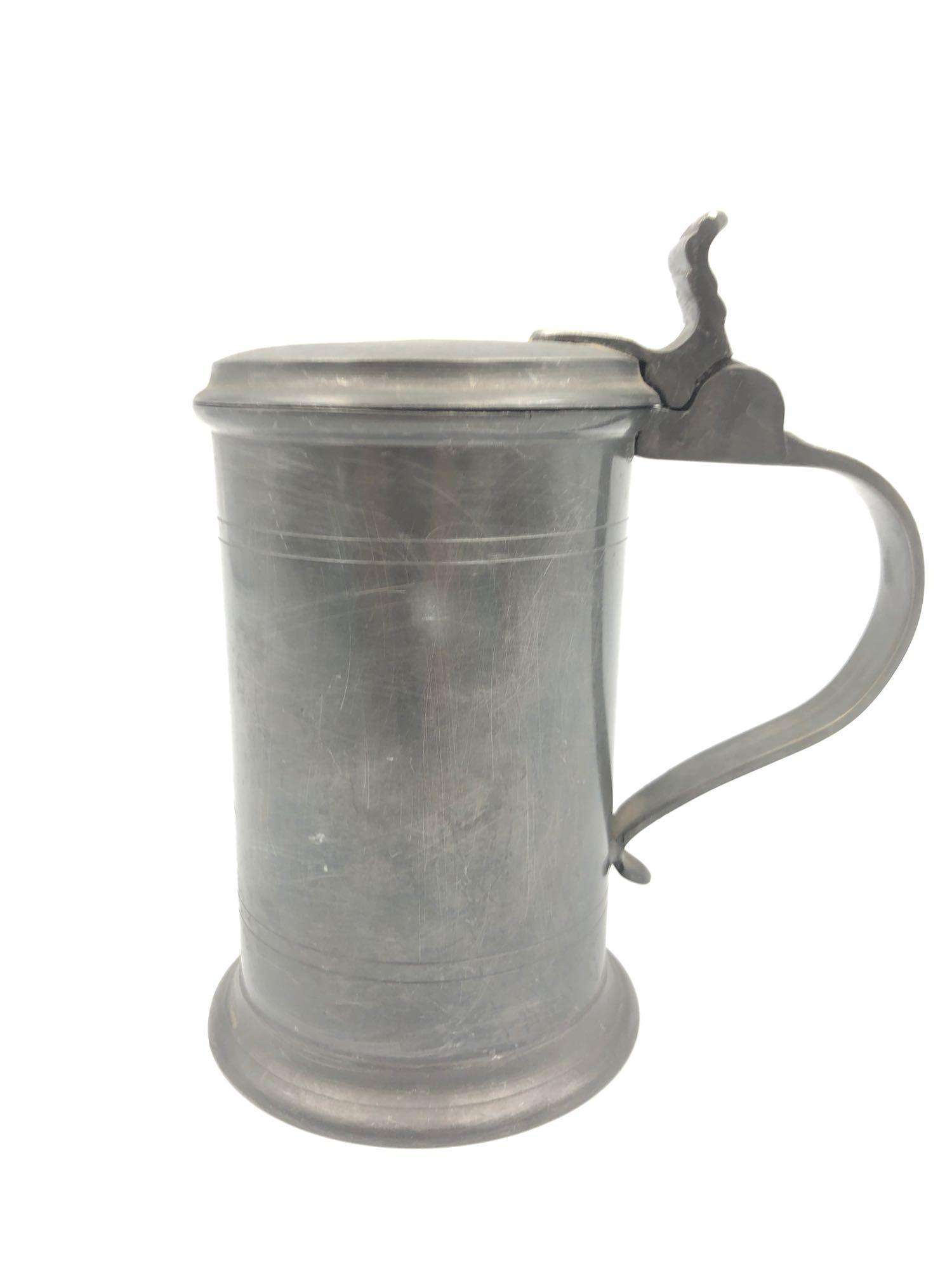 English Tankard Marked E.W.N.