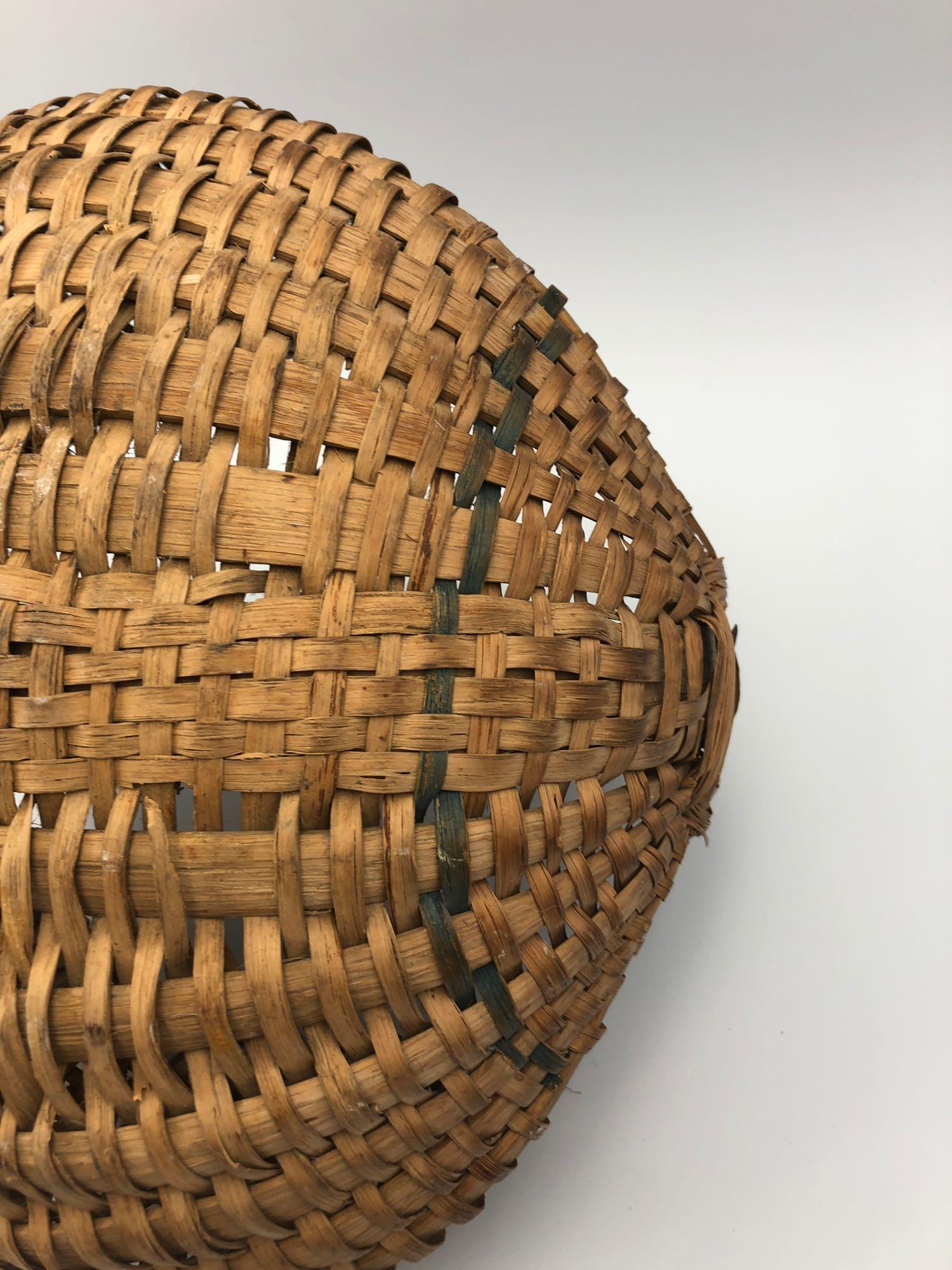 1880s Cherokee Egg Basket w/Stripe