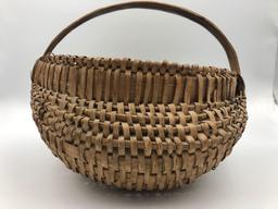 1880s Cherokee Egg Basket w/Stripe