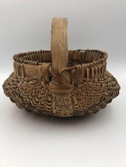 1880s Cherokee Egg Basket w/Stripe