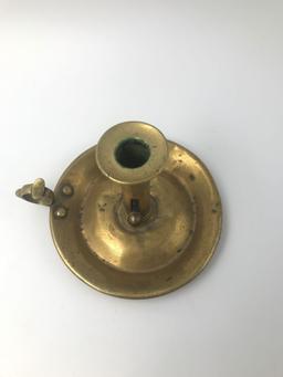 1840s American Brass Chamber Stick