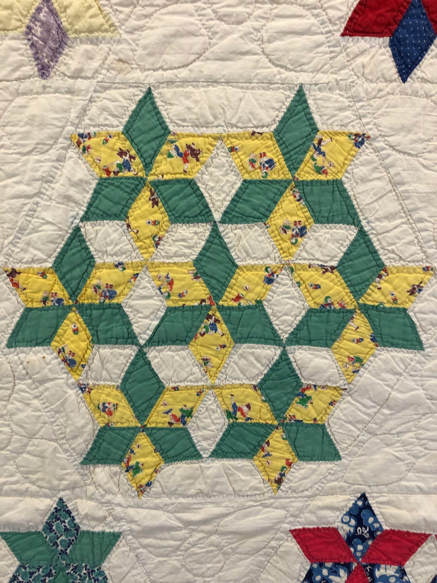 1920s Hand Stitched Summer Quilt