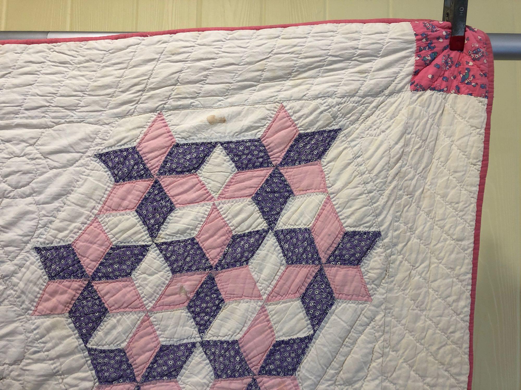 1920s Hand Stitched Summer Quilt