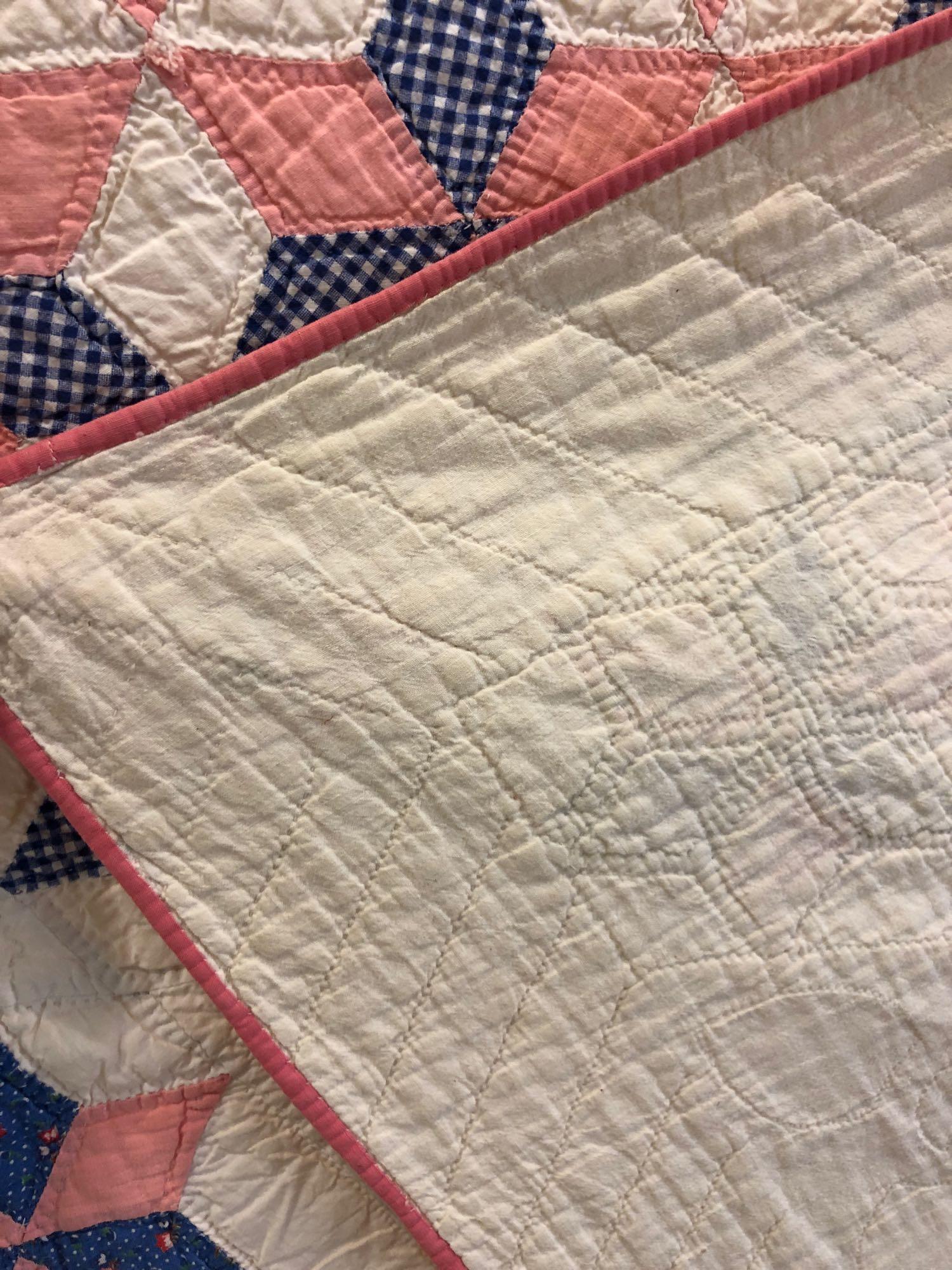 1920s Hand Stitched Summer Quilt