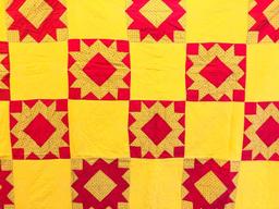 1900s Unfinished Hand Stitched Quilt