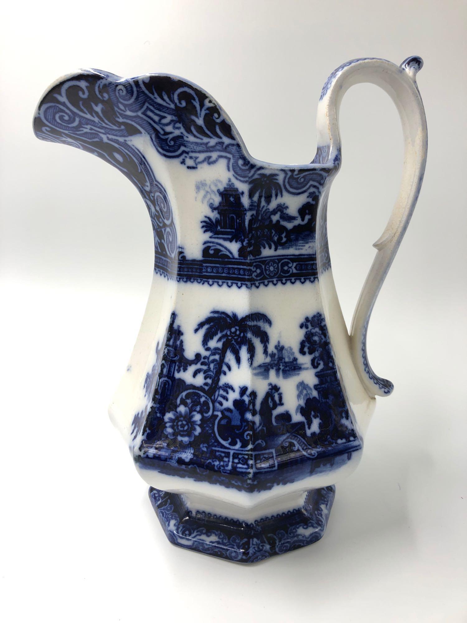 1850s Large Ironstone Pitcher