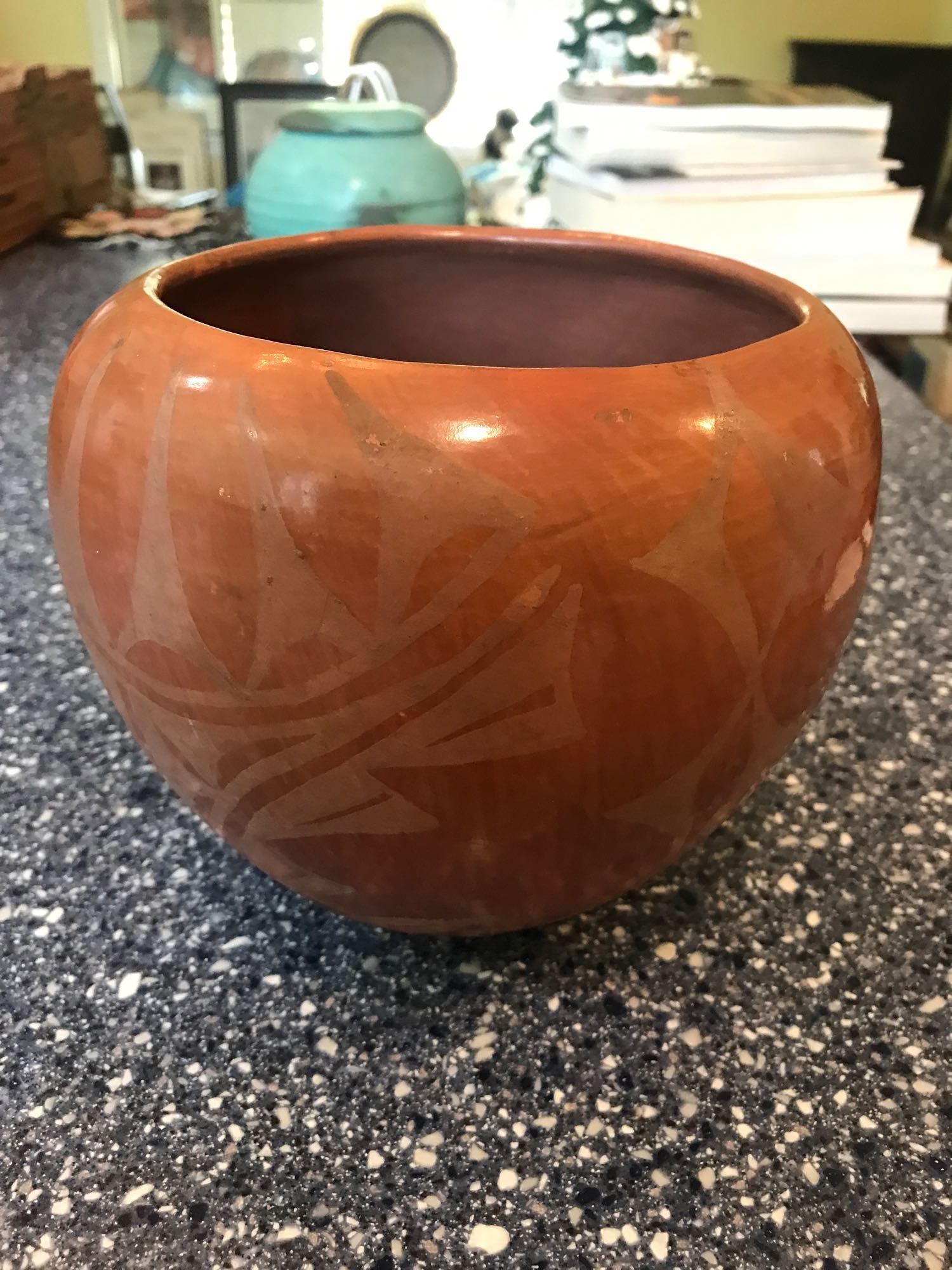 Decorated Pottery vase