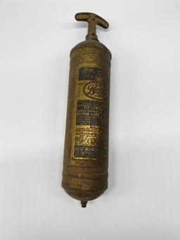 Antique Brass Fire Extinguisher