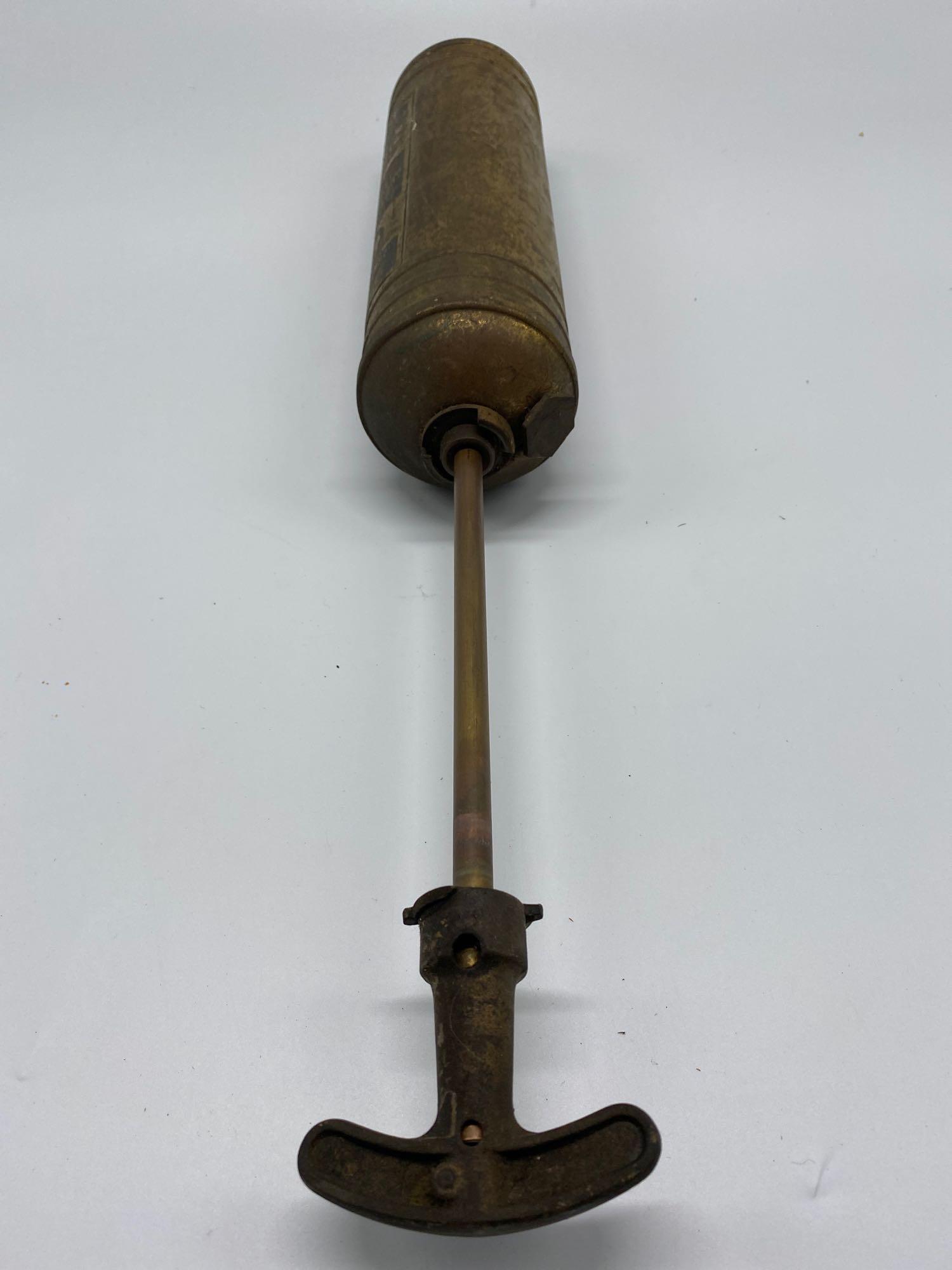 Antique Brass Fire Extinguisher