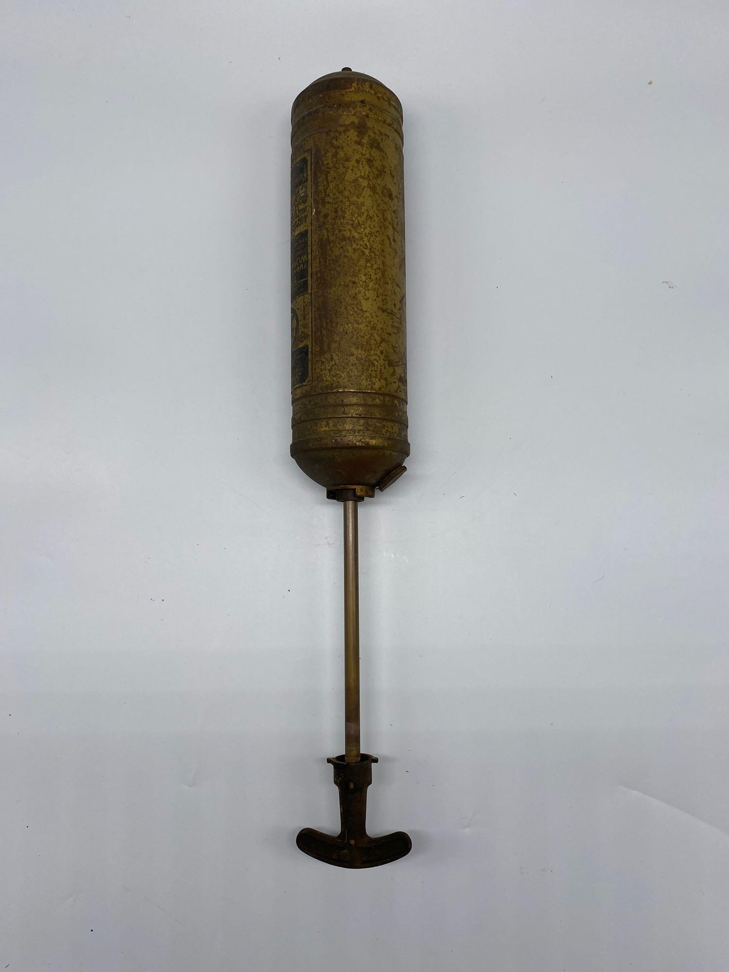 Antique Brass Fire Extinguisher