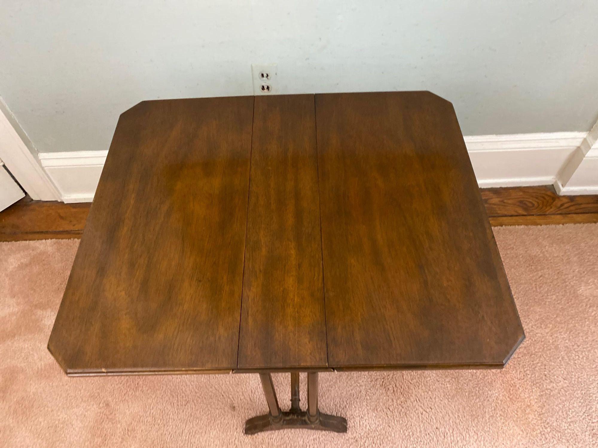 Early Small Drop Leaf Side Table