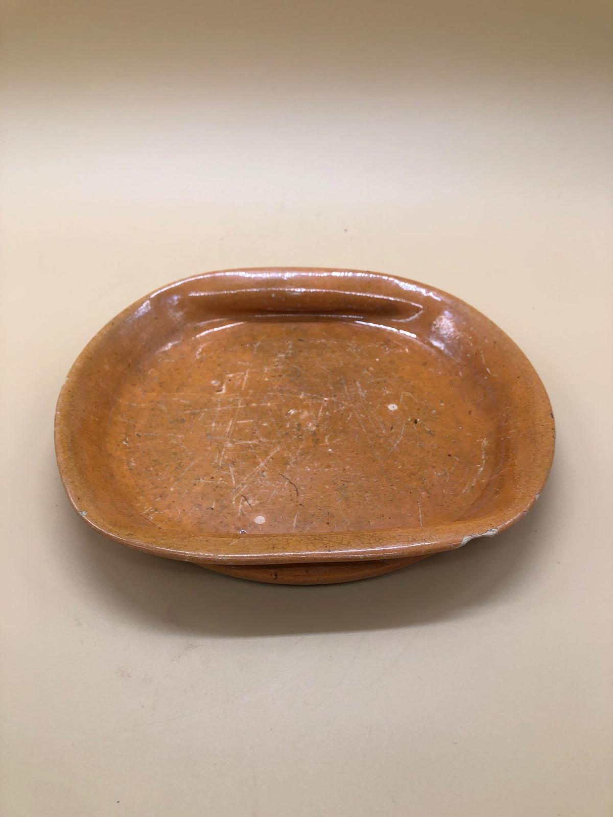 Jug Town Orange Glaze Plate