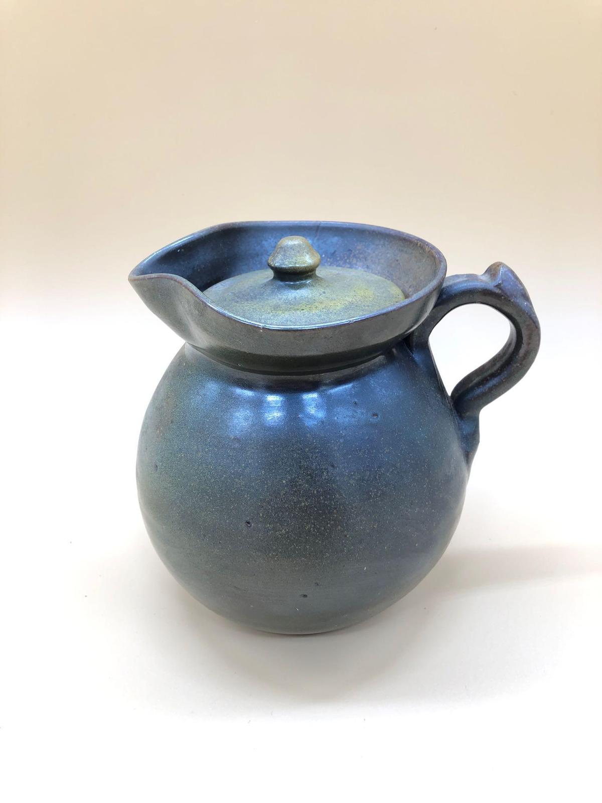 Jug Town Pottery Pitcher with Lid