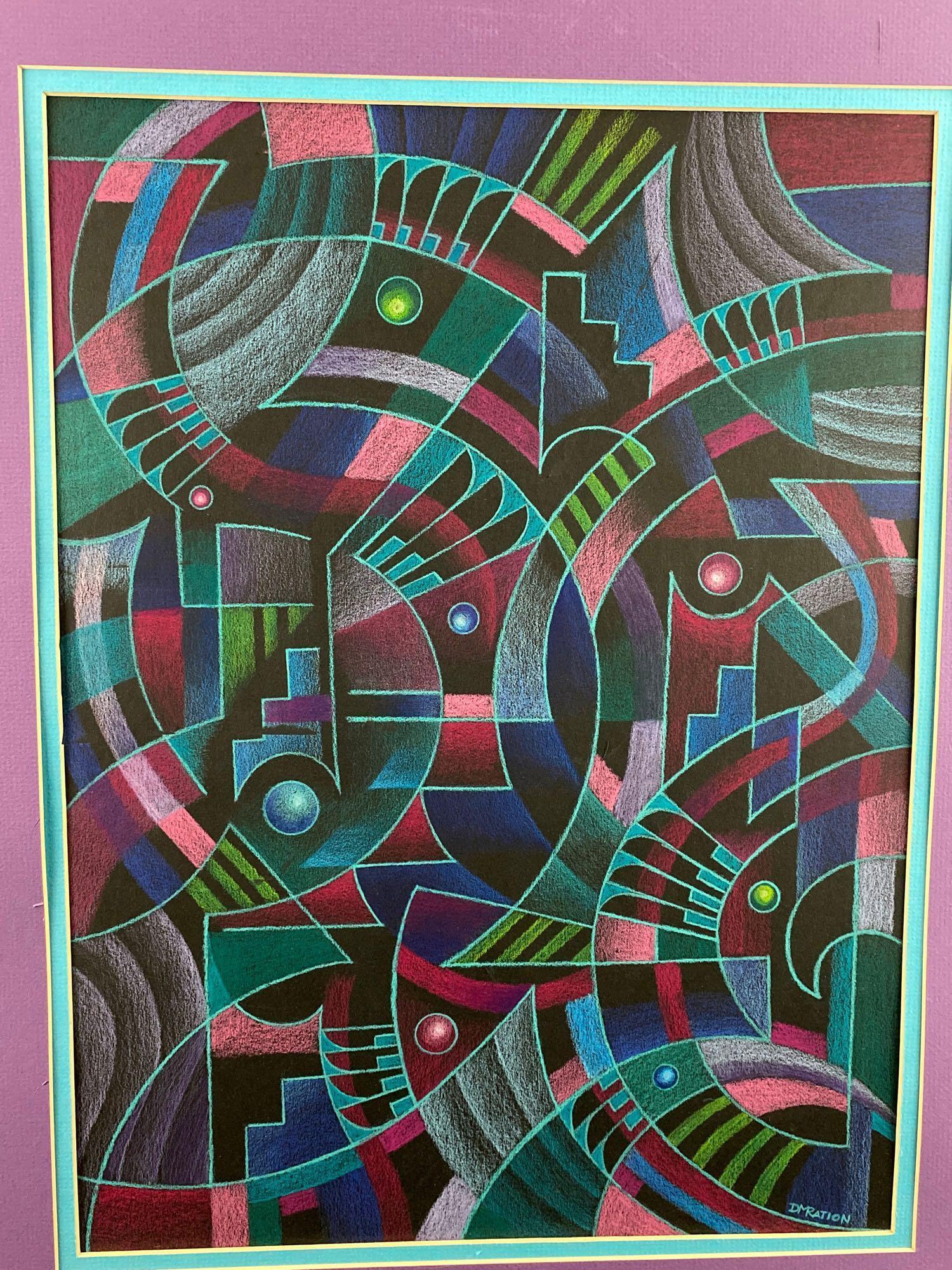 "Cosmic Movement" Original Abstract by Navajo Artist, Dwight Ration