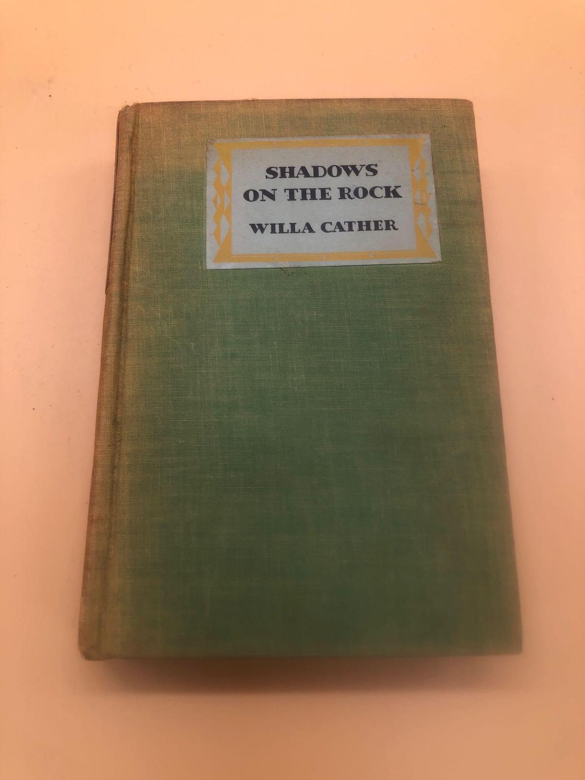 Shadow On The Rock by Willa Cather