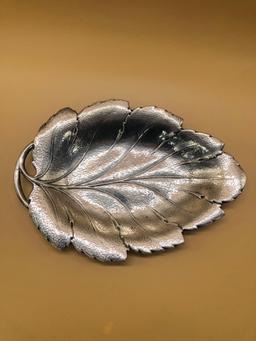 Reed & Barton Sterling Silver Leaf Dish