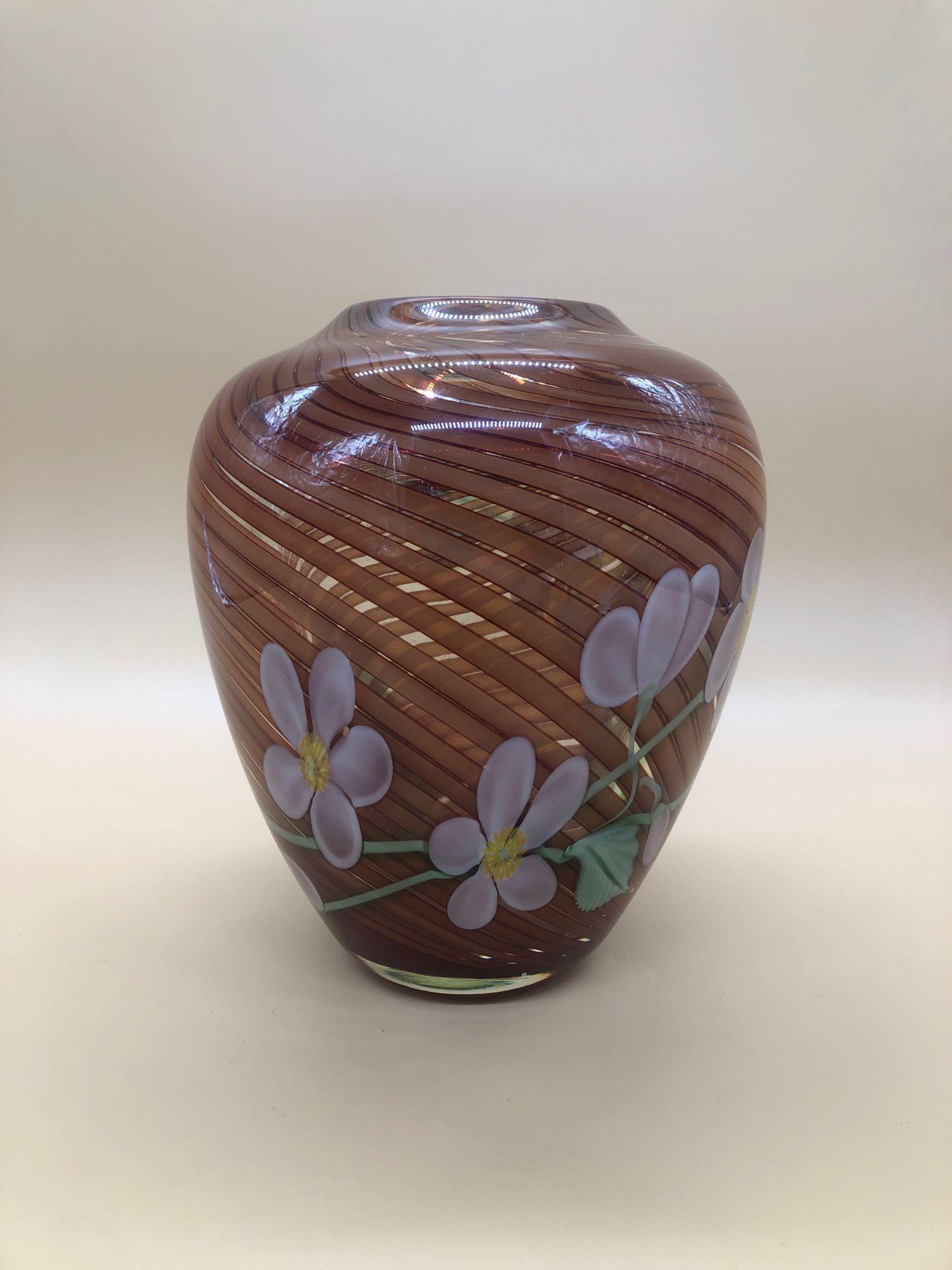 Thick Art Glass Vase